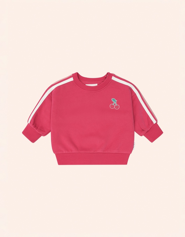 Huxbaby - Cherry Racer Stripe Sweatshirt - Babies-Kids