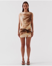 SOVERE - Odette Drape Mini Dress