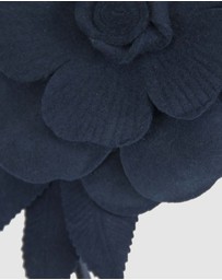 Max Alexander - Felt Navy Flower Racing Fascinator Headband
