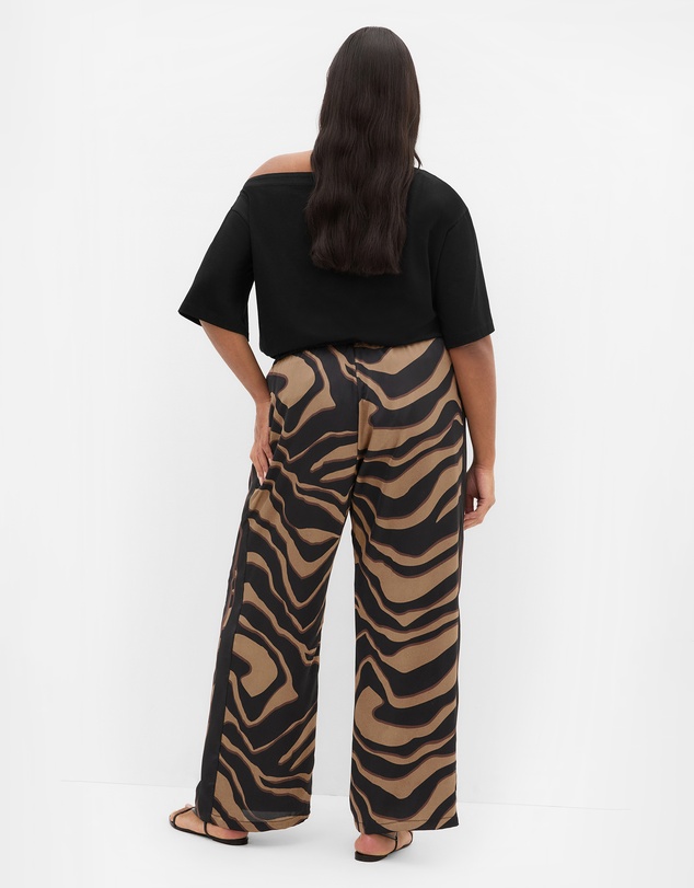 City Chic - Cara Abstract Print Pant