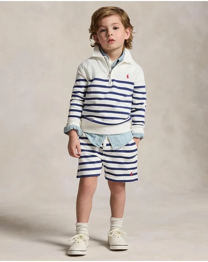Polo Ralph Lauren - Striped French Terry Shorts - Babies-Kids