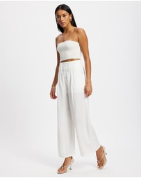Mossée - Olivia Pleated Wide Leg Pants