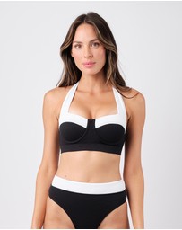 UNE PIECE - Textured Original Bustier Balconette Bralette Bikini Top