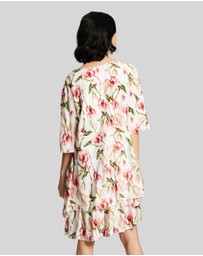 KAJA Clothing - Giana Dress-Pink Floral