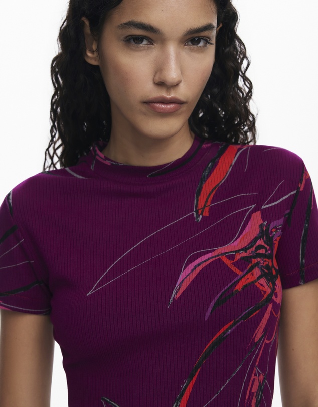 Desigual - Abstract floral T-shirt