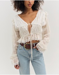 For Love & Lemons - Jeanne Jacquard Top