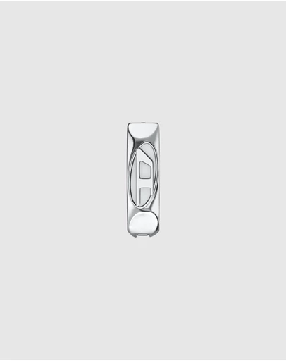Diesel - Oval D Logo Silver Earring
