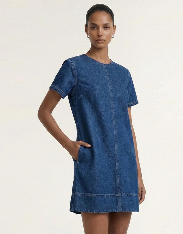 Staple the Label - Roma Chambray Mini Dress