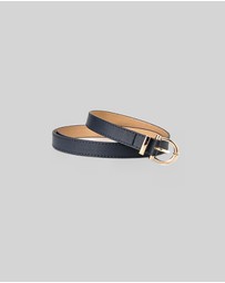 KAJA Clothing - Needle Buckle Belt - Navy