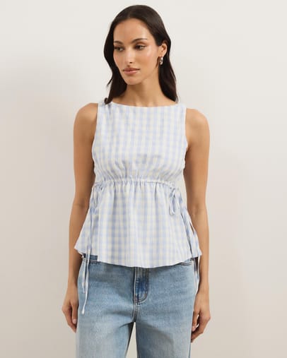 Blue & White Gingham