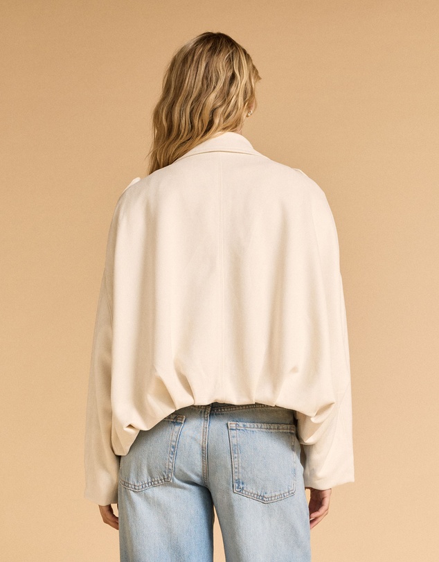 MVN - Faux Suede Bomber Jacket