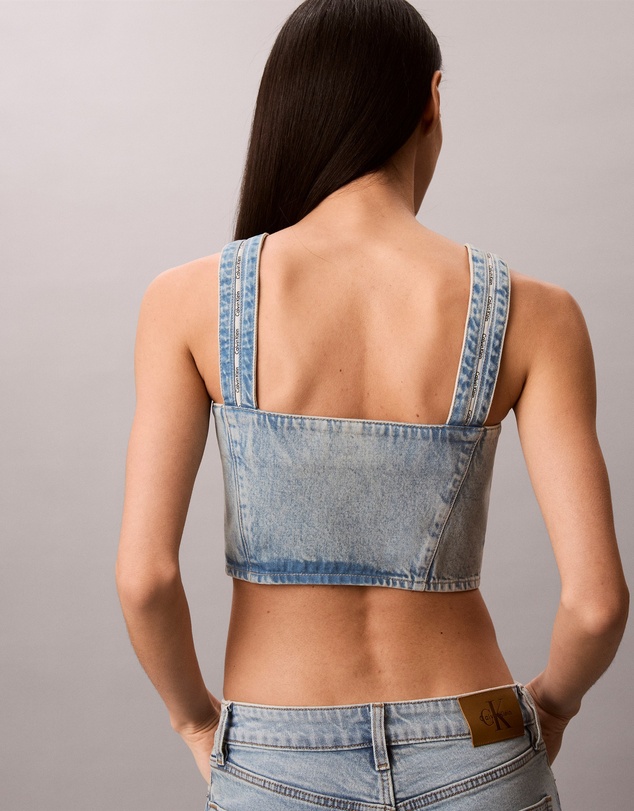 Calvin Klein Jeans - Denim Logo Tape Trucker Tank Top