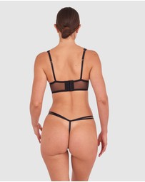 Bras N Things - Night Games Eyes On Me String - Black