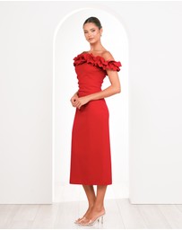 Pilgrim - Clara Off Shoulder Midi Dress