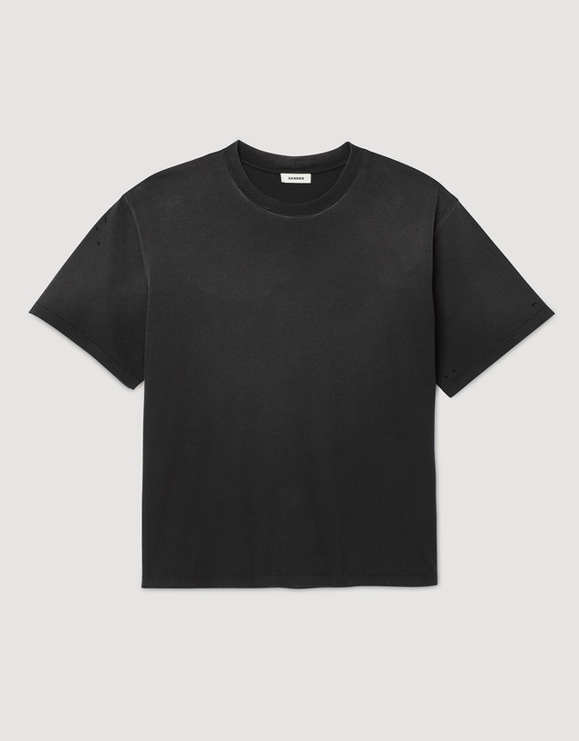 Sandro - Washed Black Tee Shirt