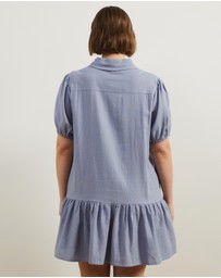 Atmos&Here Curvy - Lola Linen Blend Shirt Dress