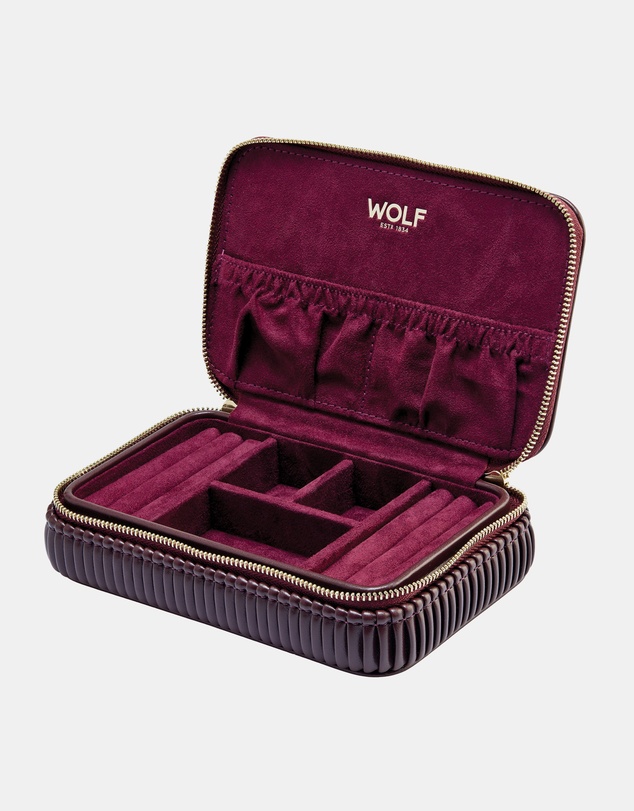 Wolf - Wolf Bella Travel Zip Case Bordeaux