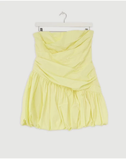Revibe - Repaired Shona Joy Maiori Strapless Bubble Mini Dress - AU 14