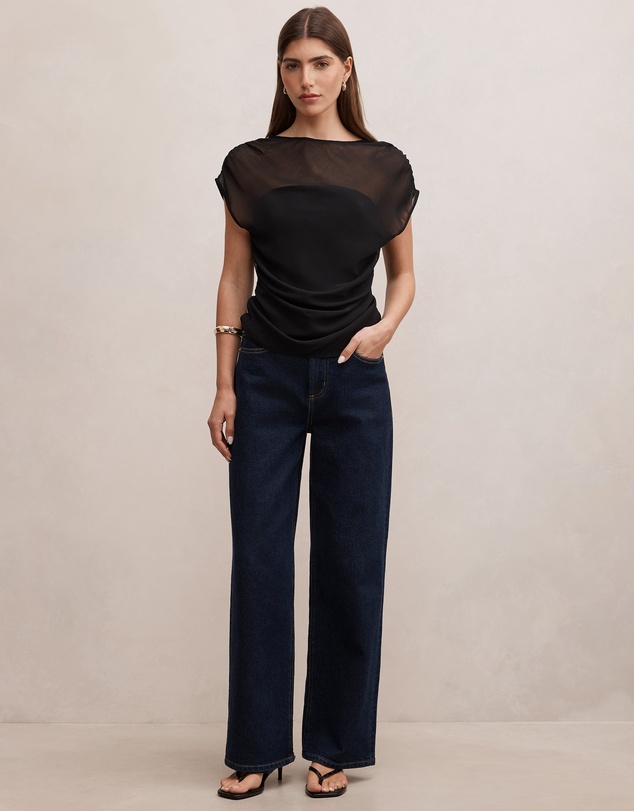 Forever New - Remy Sheer Mixed Top