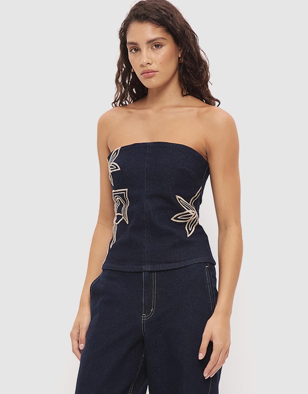 MON RENN - Cora Denim Bodice