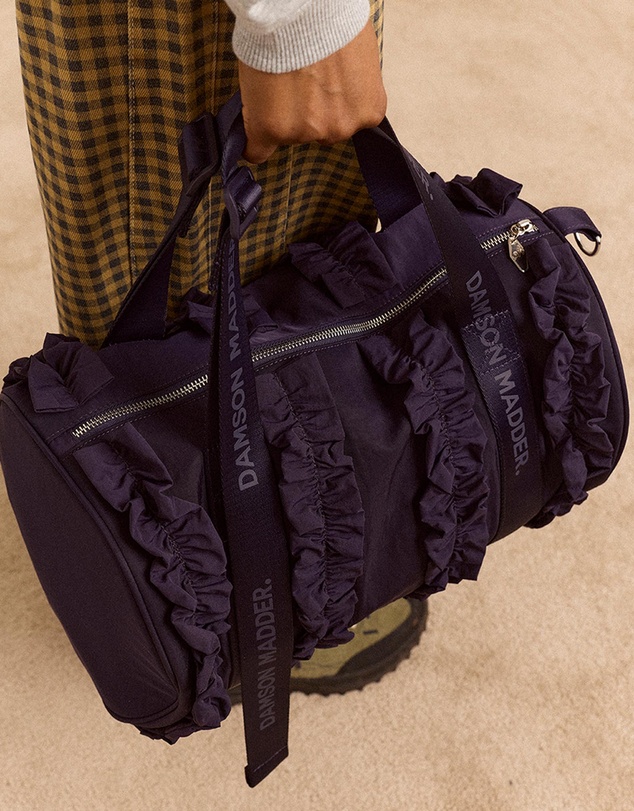 Damson Madder - Brooke Frill Barrel Bag