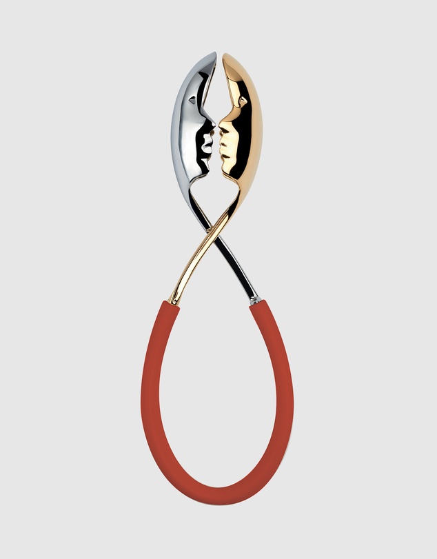 Bugatti - Kiss Salad Tongs - Red/Gold