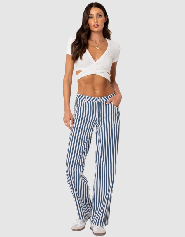 EDIKTED - Dez Crisscross Waffle Top