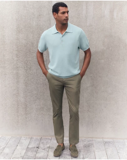 Trenery - Regular Fit Chino Pant in Hunter Green