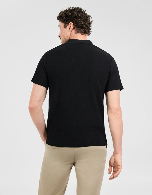 Tarocash - Javier Textured Zip Polo