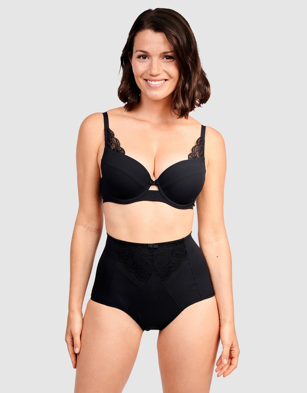 Sans Complexe - Ariane Essential Ribbed Microfibre High Waist Shaping Brief