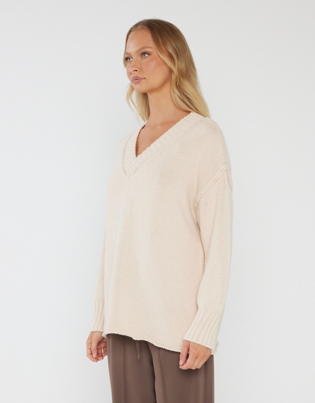 ALEXANDRA - Solace Knit Jumper Beige