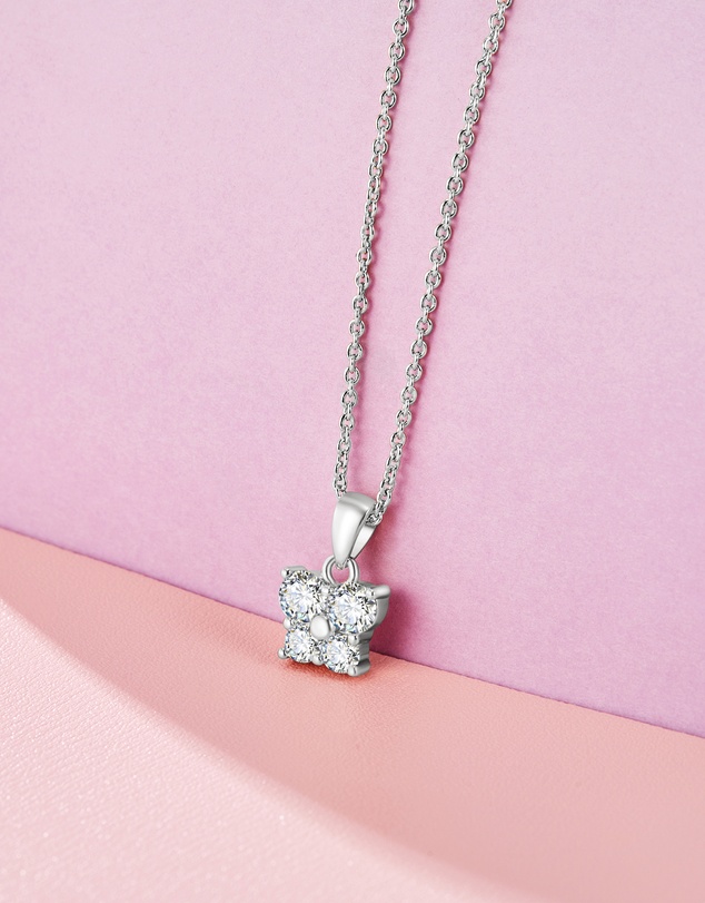 Mestige Kids - Little Flutter Necklace - Silver Plated