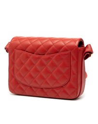Pre-Loved by Azura Reborn - Pre-Loved CC Quilted Calfskin Ruffle Strap Flap