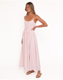 Petal & Pup - Brittany Maxi Dress - Pink Stripe