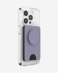 PopSockets - PopWallet+ MagSafe Softgoods Phone Wallet Card Holder+ Magnetic Adapter Ring