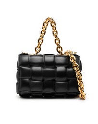 Pre-Loved by Azura Reborn - Pre-Loved Nappa Intrecciato Padded Chain Cassette Satchel
