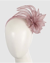 Max Alexander - Flower Pink Sinamay Fascinator Headband