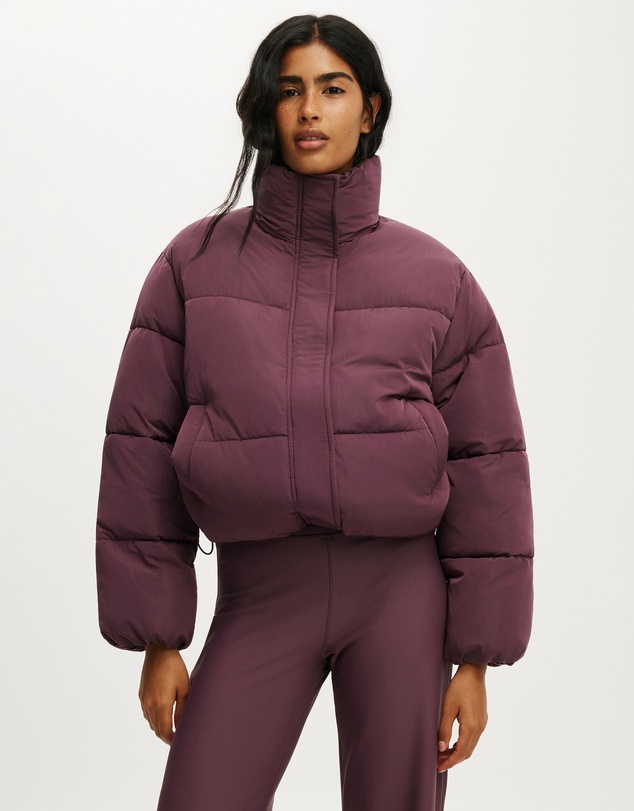 Cotton On Body Active - The Mother Puffer Funnel Neck Jacket