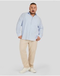 Johnny Bigg - Seersucker Relax Fit Shirt