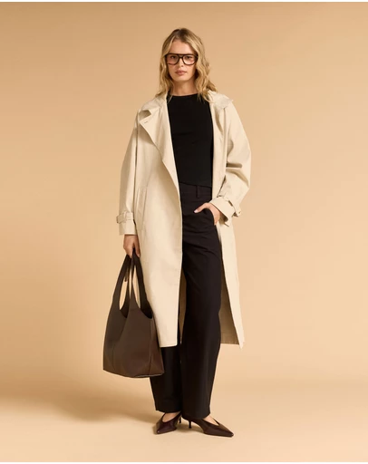 MVN - Funnel Neck Trench Coat
