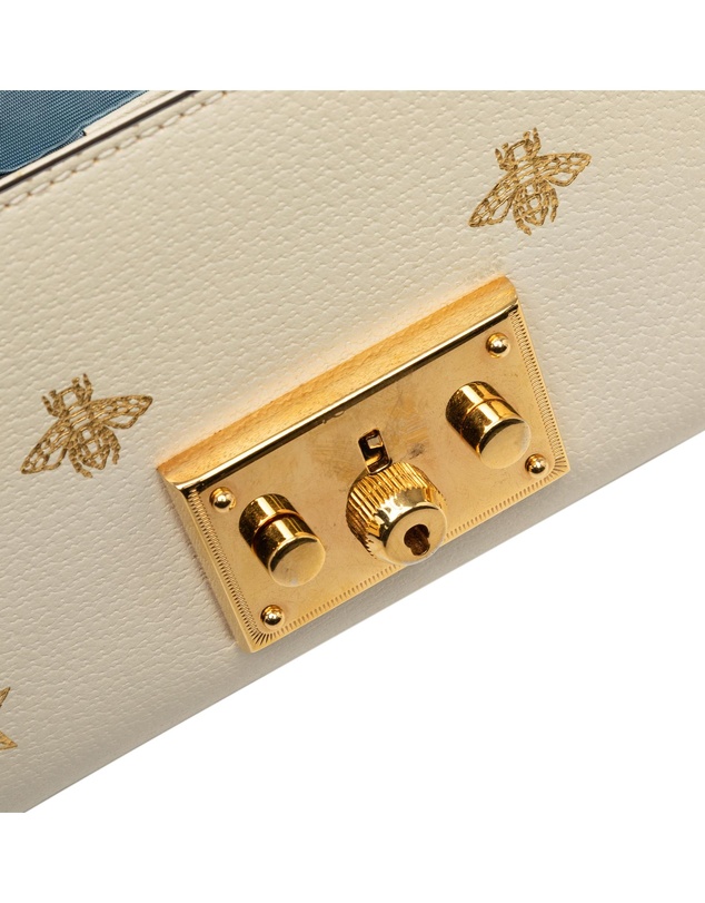 Pre-Loved by Azura Reborn - Pre-Loved Small Leather Bee Star Padlock Crossbody