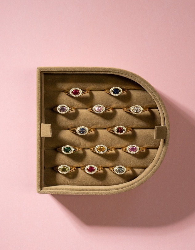 YCL  - May Birthstone Signet Ring