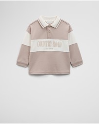 Country Road - Organically Grown Cotton Logo Rugby T-shirt