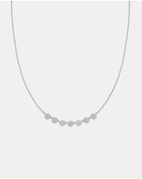 Ania Haie - Ania Haie Silver Pave Multi Beaded Chain Necklace