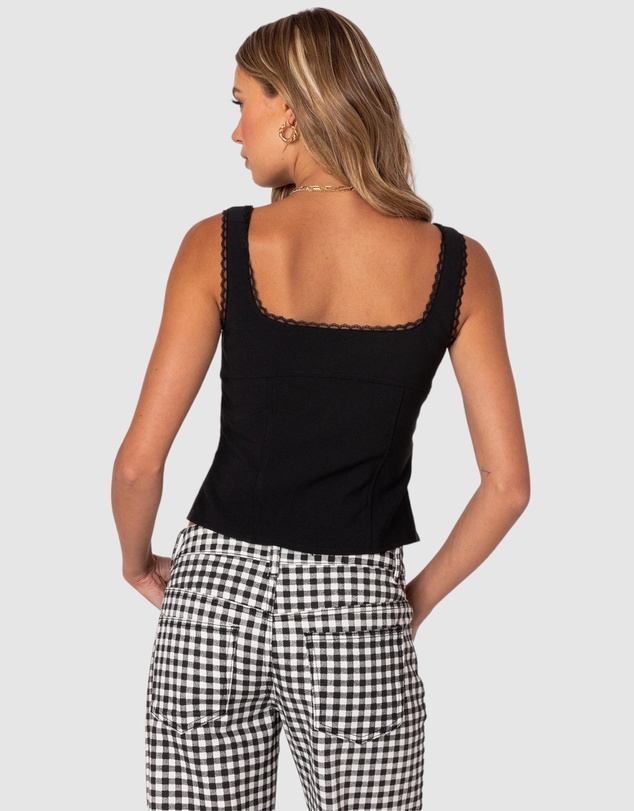 EDIKTED - Odette Split Front Tailored Top