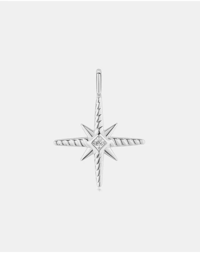 Ania Haie - Silver Turquoise and Cubic Ziconia Star Charm
