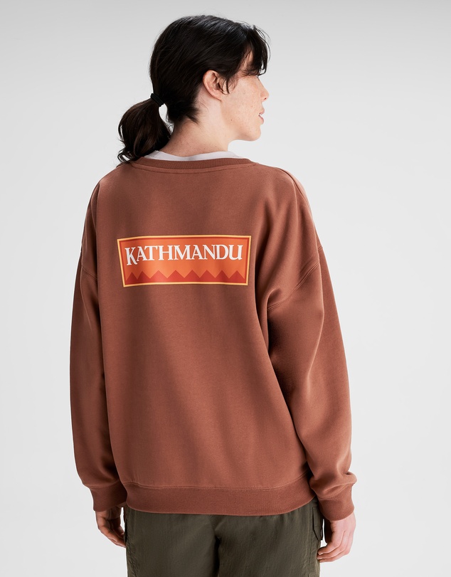 Kathmandu - Heritage Logo Slouchy LT BB Crew Sweatshirt