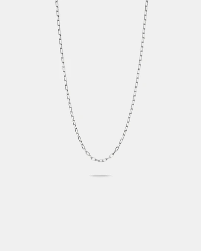 THOMAS SABO - Silver-Plated Paperclip Chain Necklace 2.3mm