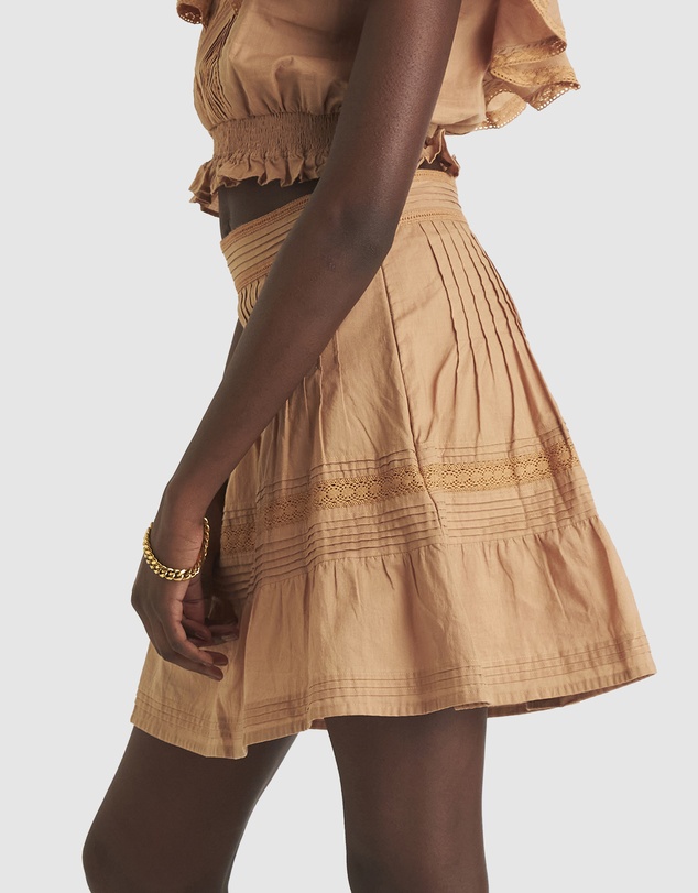 Zerafima - Prairie Lace Short Skirt