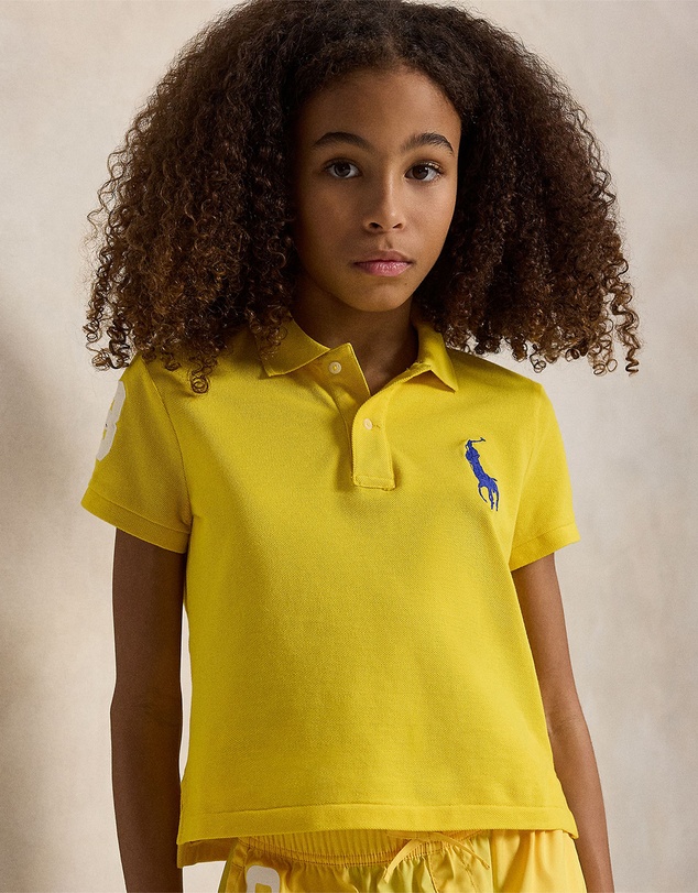 Polo Ralph Lauren - Boxy Big Pony Stretch Mesh Polo Shirt - Teens